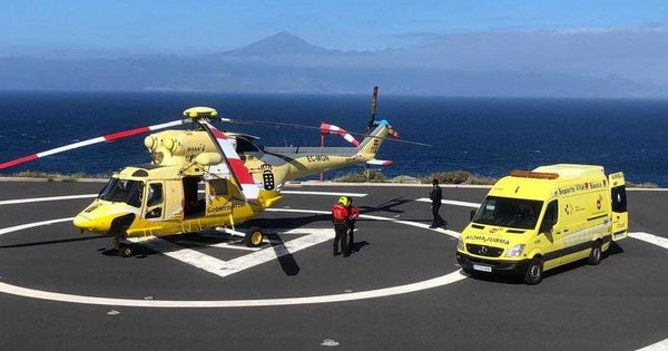 Foto: Helicóptero del servicio de eemrgencias de Canarias (112 Canarias)