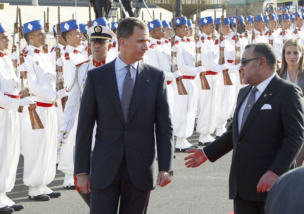 Foto: Los Reyes de España son recibidos con honores en su visita oficial a Marruecos (Gtres)