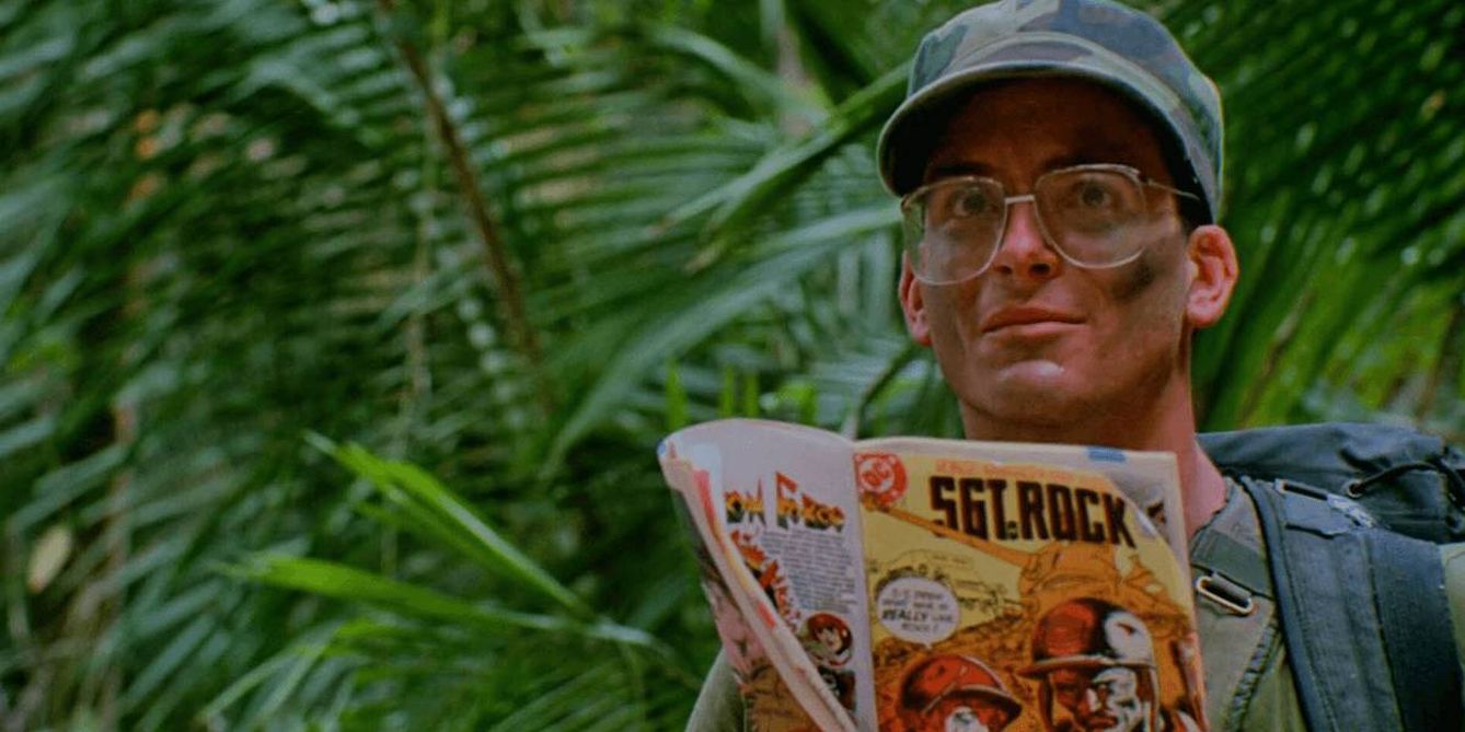 Shane Black como Hawkins en la 'Predator' de 1987.