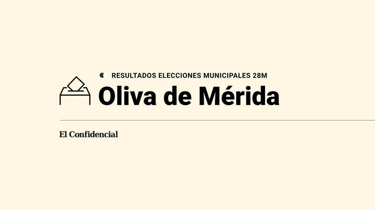 Resultados y escrutinio en Oliva de Mérida de las elecciones del 28 de mayo del 2023: última hora en directo