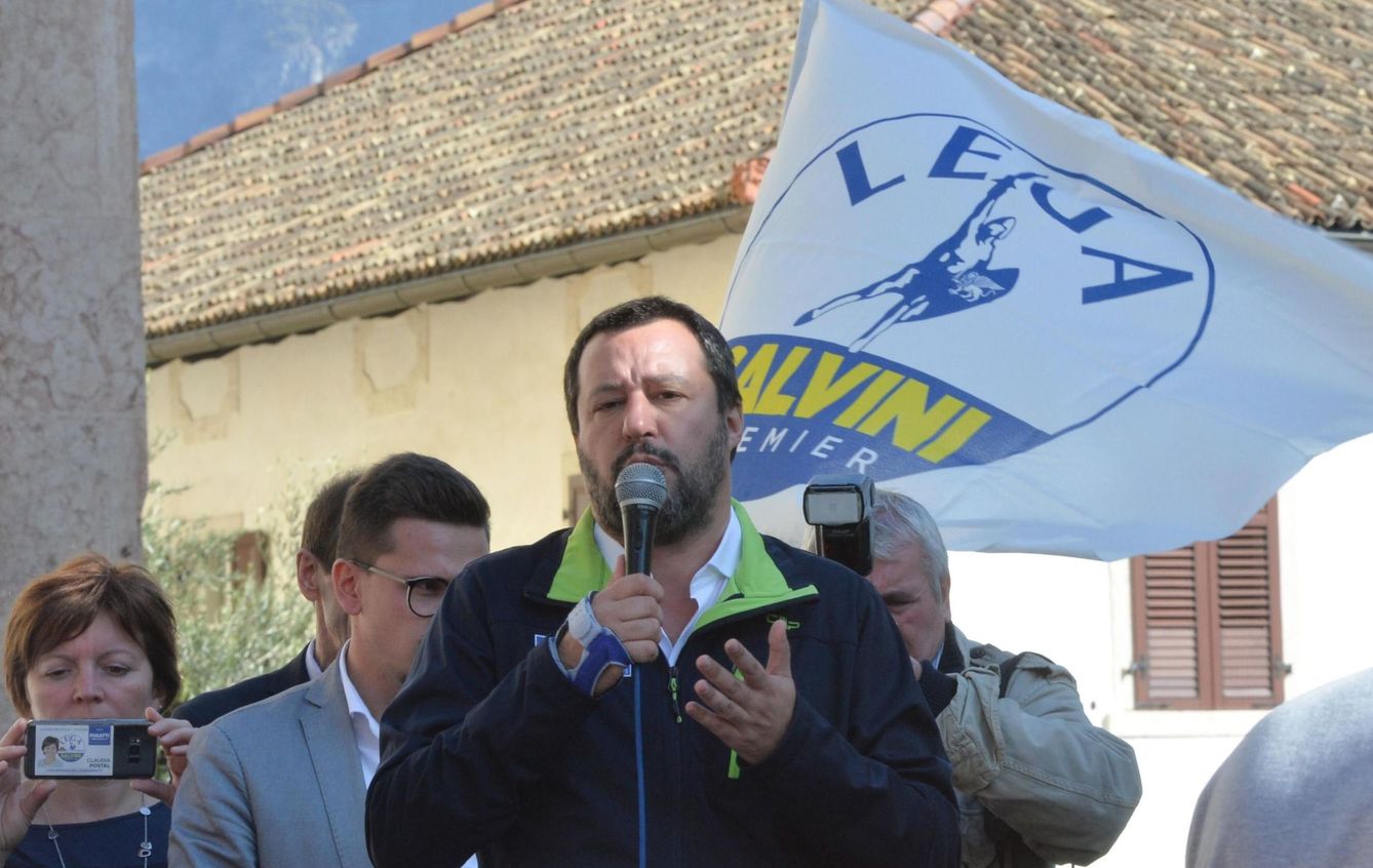 Matteo Salvini, participa en un acto electoral. (EFE)