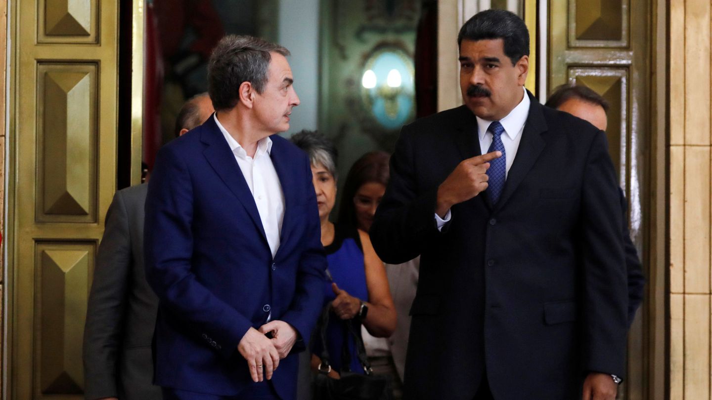 El presidente de Venezuela, Nicolás Maduro y José Luis Rodríguez Zapatero. (Reuters)