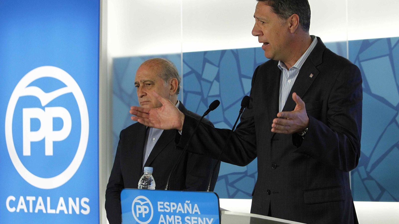 Foto: Fernández Díaz y García Albiol, en rueda de prensa. (EFE)