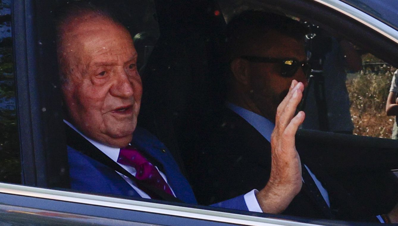 El rey Juan Carlos, llegando a Zarzuela. (EFE/Rodrigo Jiménez)