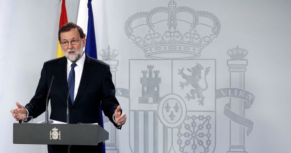 Foto: Rajoy anuncia las medidas de aplicación del 155.