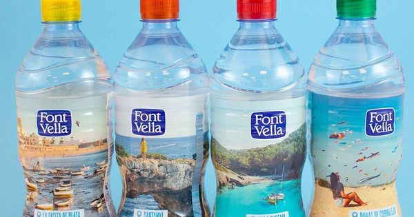 Foto: Algunas de las botellas de Font Vella 