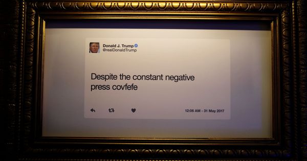 Foto: Crean una galería en Washington con la historia tuitera de Trump (Reuters)
