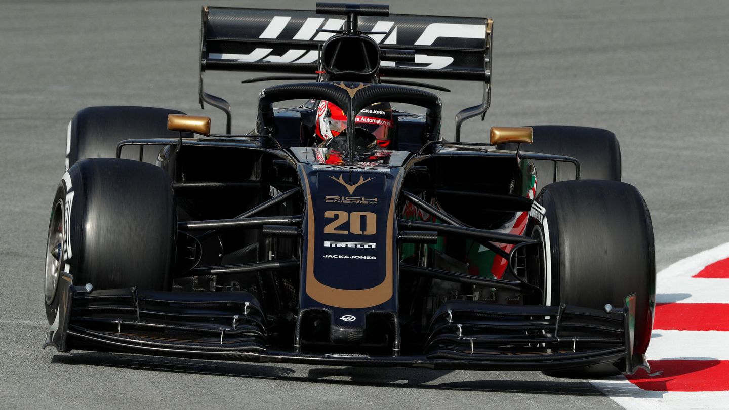 Kevin Magnussen marcando un buen ritmo con el Haas. (Reuters)