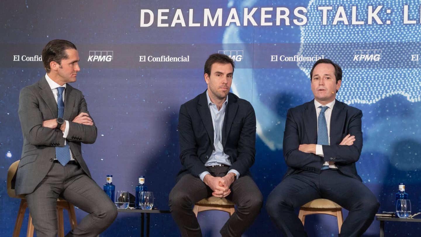 De izquierda a derecha: Ignacio Martínez (KPMG); Víctor Virós (Portobello Capital), y Miguel Lasso de la Vega (Metric Capital Partners).