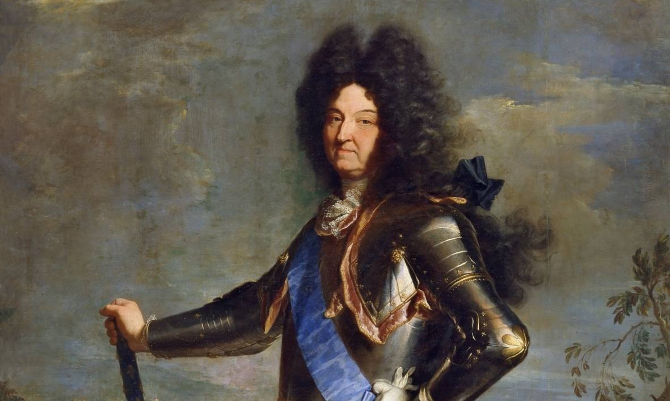 'Luis XIV', Hyacinthe Rigaud, 1701. Museo del Prado.