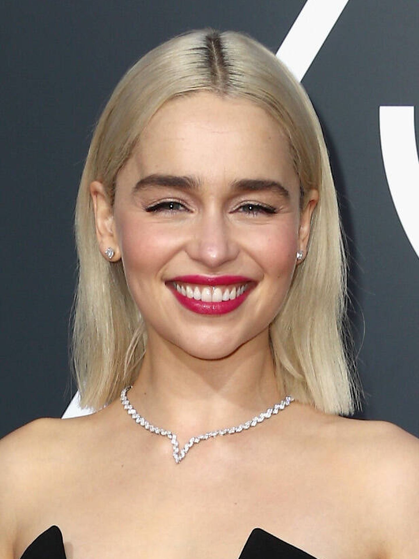 Emilia Clarke, en los Globos de Oro de 2018. (Getty/Frederick M. Brown)