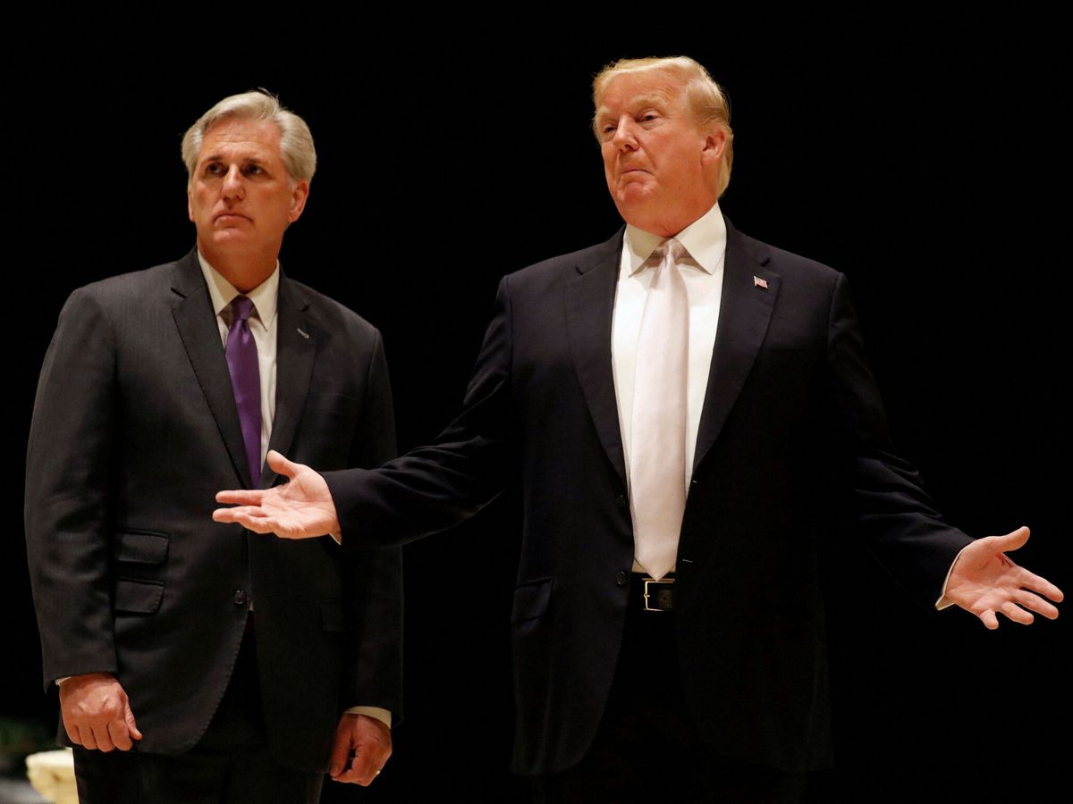 Foto: Trump junto a McCarthy en 2018, en una foto de archivo. (Reuters/Kevin Lamarque)