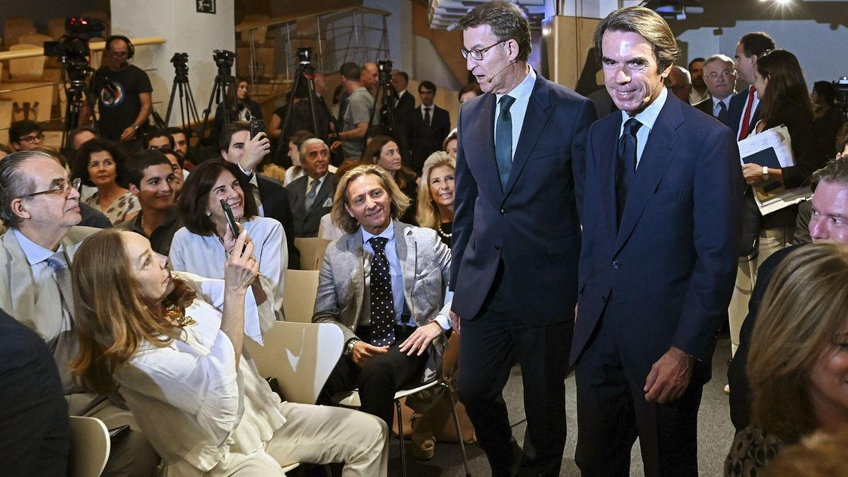 Aznar bendice a Feijóo como antídoto de la "izquierda carnívora" y le sitúa en la Moncloa