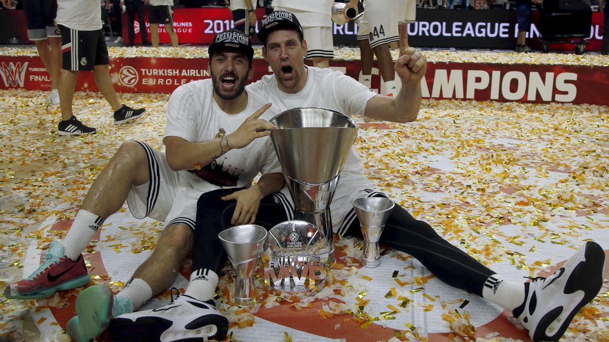 Un beso en la boca, champán, muchas lágrimas… Así acabó la fiesta del Real Madrid
