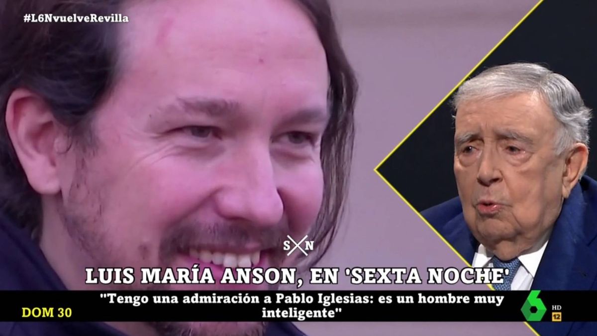 Luis María Anson habla claro en 'La Sexta noche': "Pablo Iglesias dio ejemplo al dimitir"