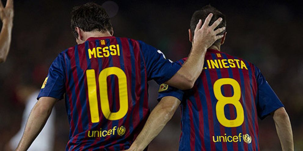 Foto: Iniesta contesta a Cristiano: "Es la nota que él se cree. Messi ha hecho una temporada histórica"