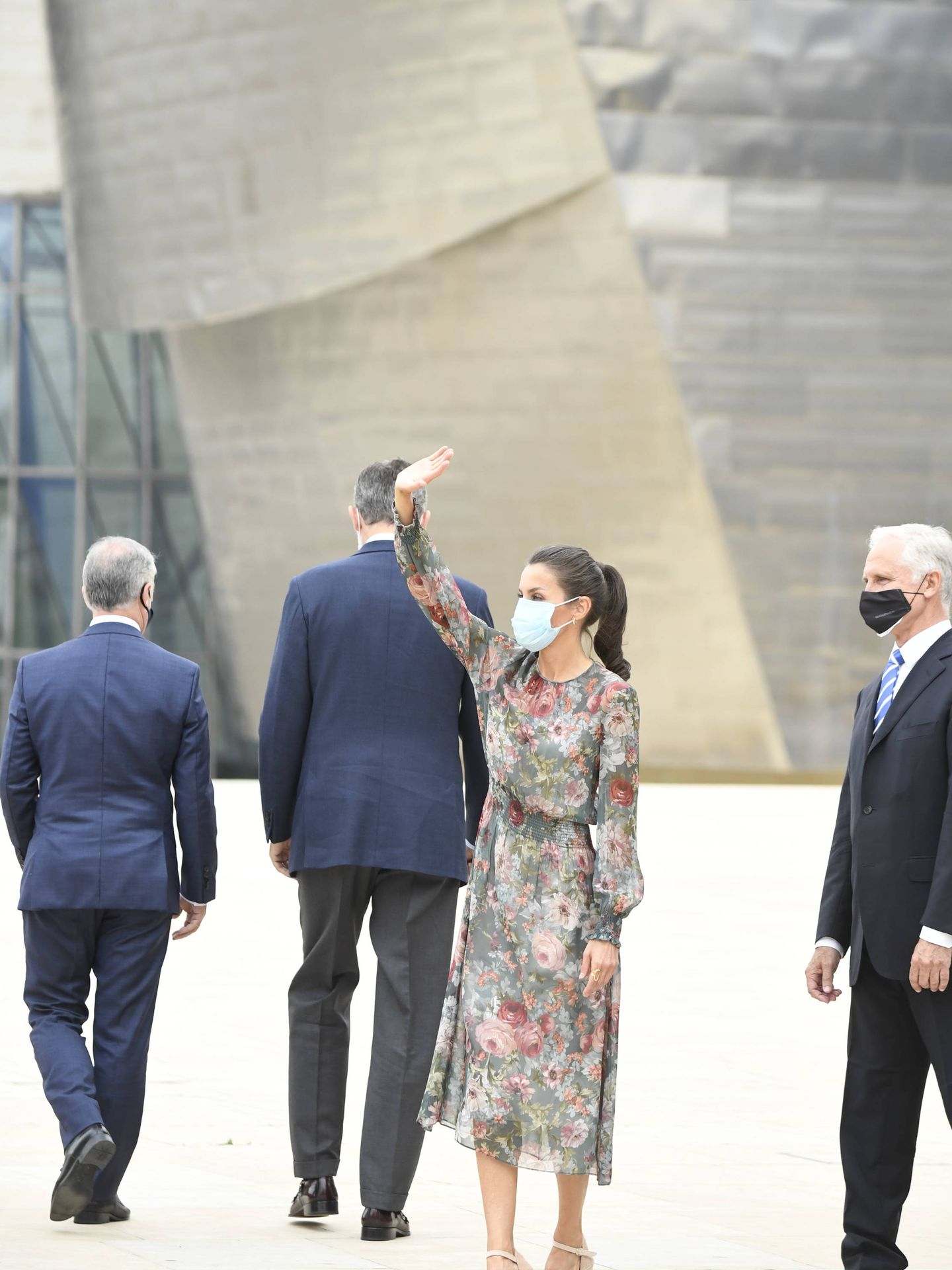 Los Reyes, durante su visita al País Vasco  este viernes. (Limited Pictures)