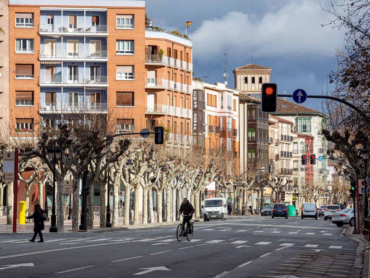 Foto: Una calle de Logroño, el pasado día 22. (EFE)