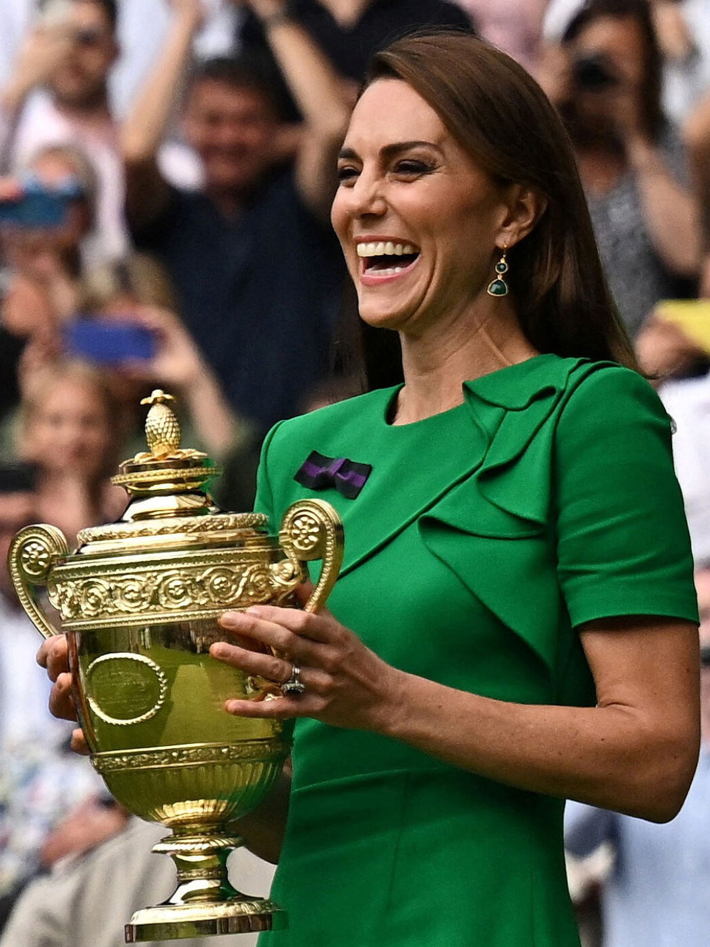 La princesa de Gales, en el torneo de Wimbledon. (Reuters/Dylan Martinez)