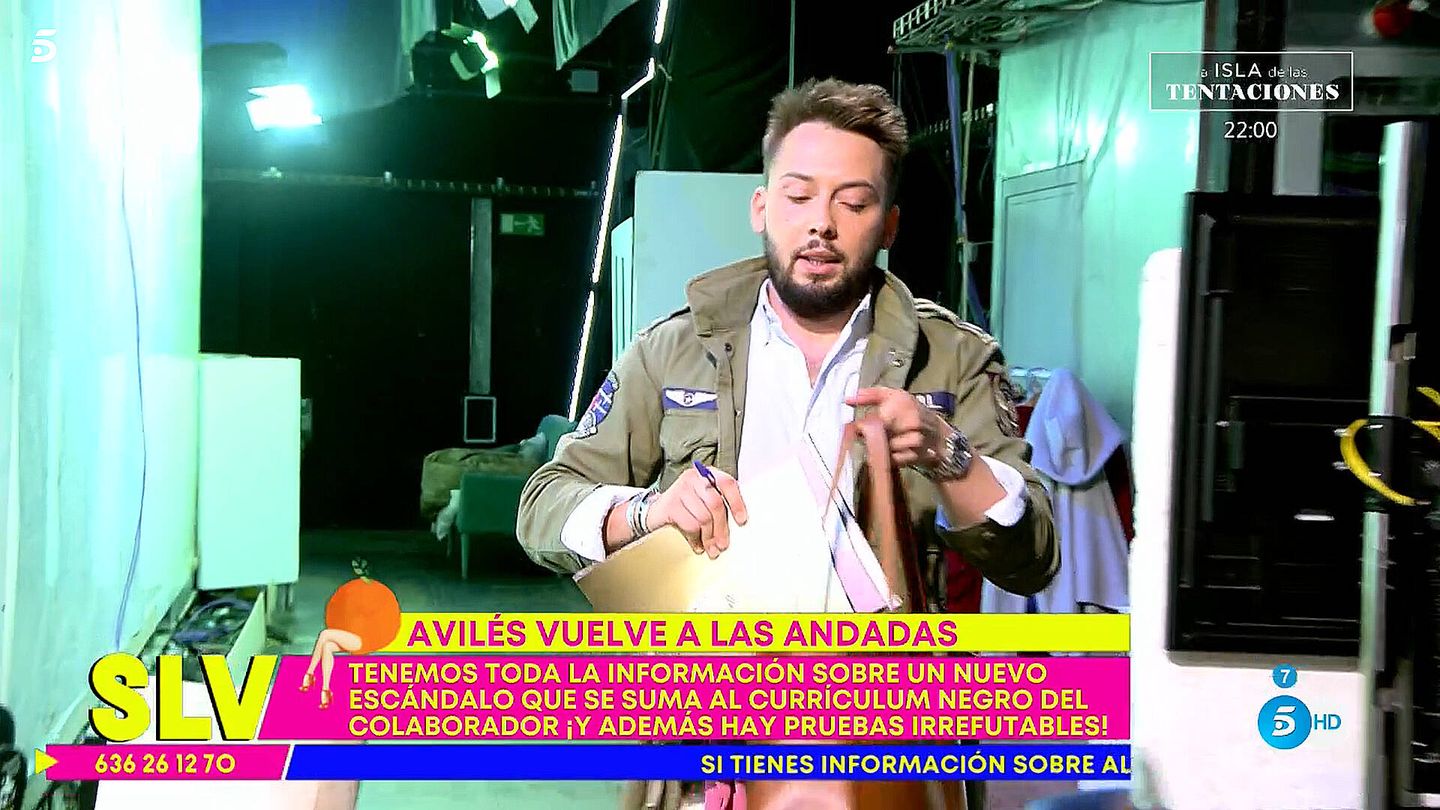 José Antonio Avilés, en 'Sálvame'. (Telecinco)