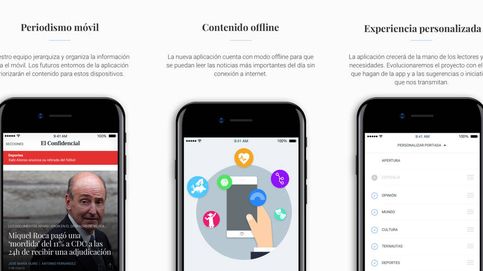 Sencilla, intuitiva y personalizada: El Confidencial rediseña su 'app' de noticias