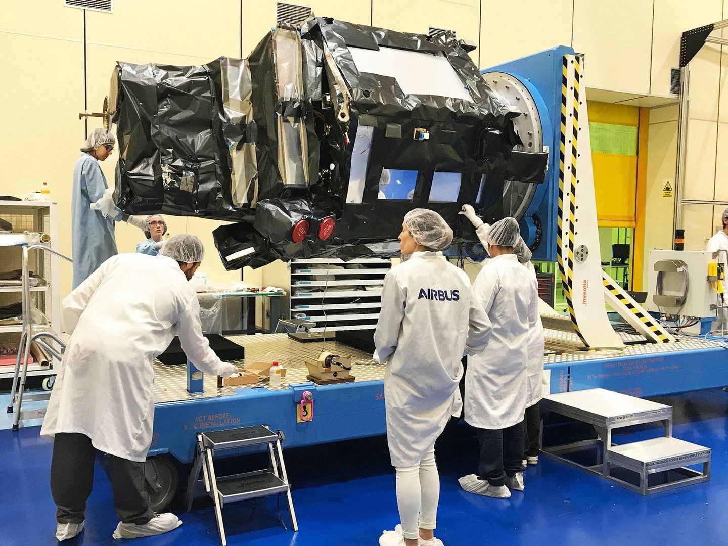 El satélite ya terminado el pasado 18 de junio (Airbus DS)