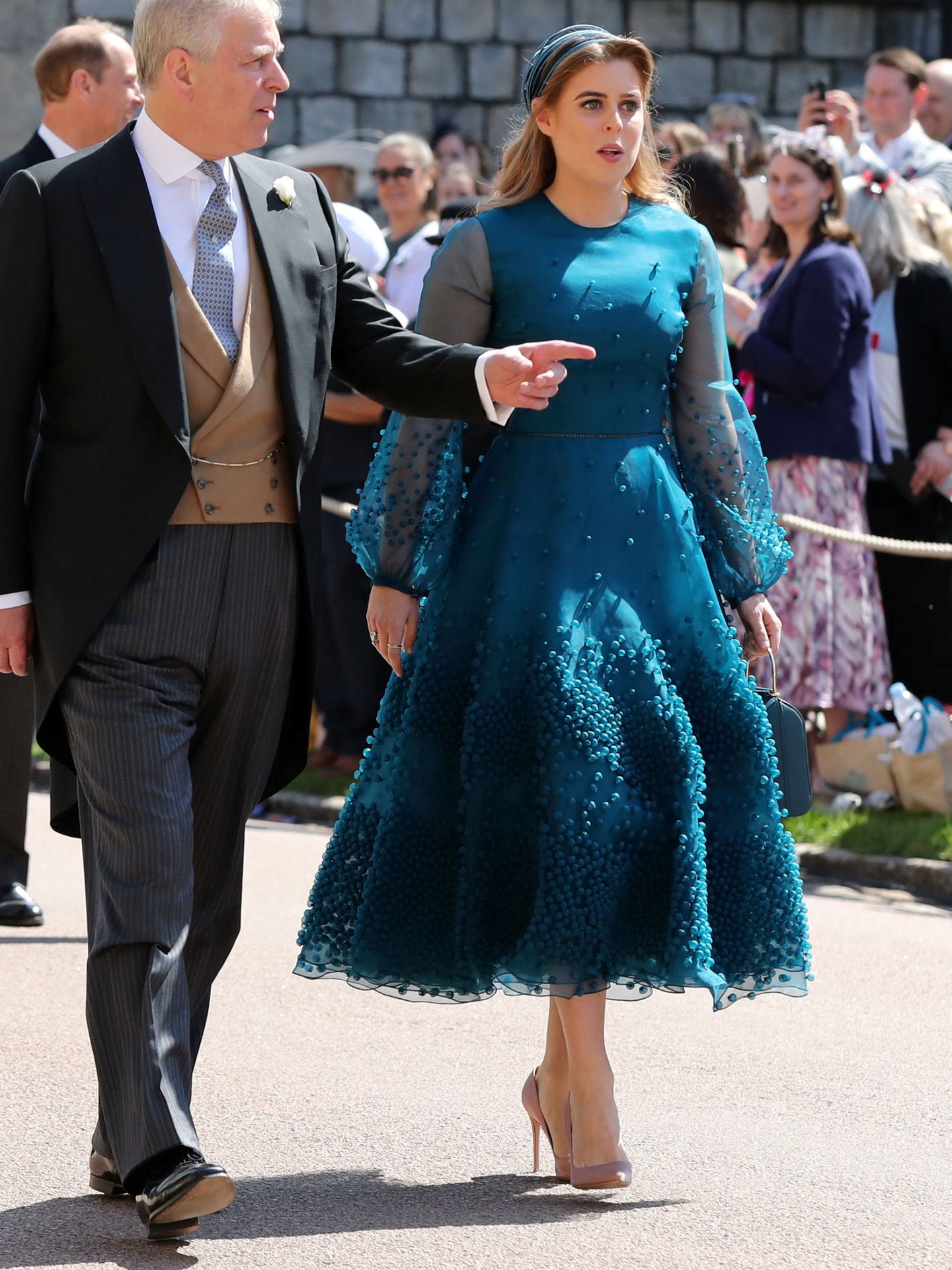 La princesa Beatriz de York en la boda real del príncipe Harry y Meghan Markle (Reuters/Gareth Fuller)