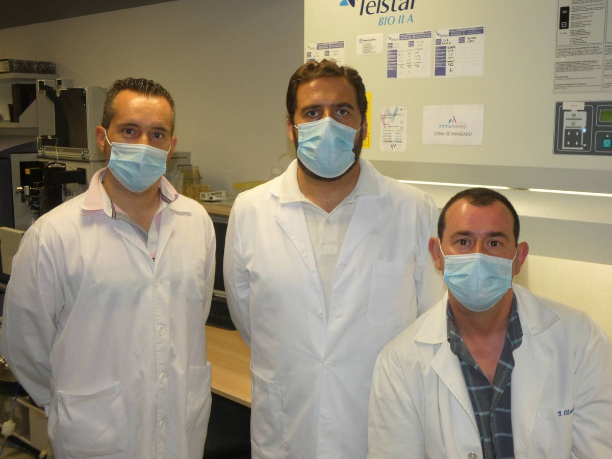 Foto: De izquierda a derecha, Alfredo Conde, Ricardo Jara y José Claros, fundadores de Inmunostep. (Imagen cedida)