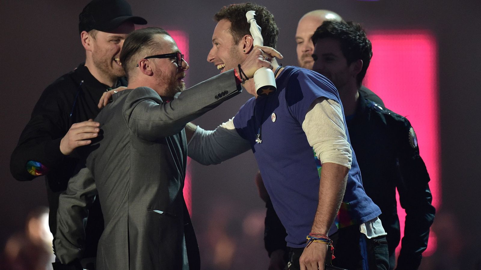 Foto: Coldplay durante los Brit Awards