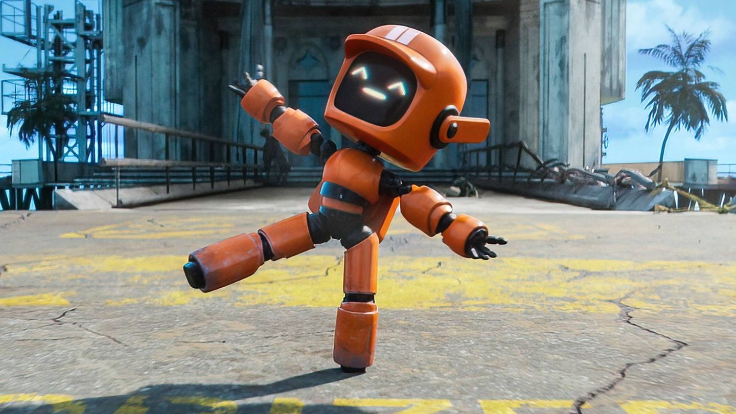 Imagen de 'Tres robots: estrategias de escape', en la temporada 3 de 'Love, Death + Robots'. (Netflix)