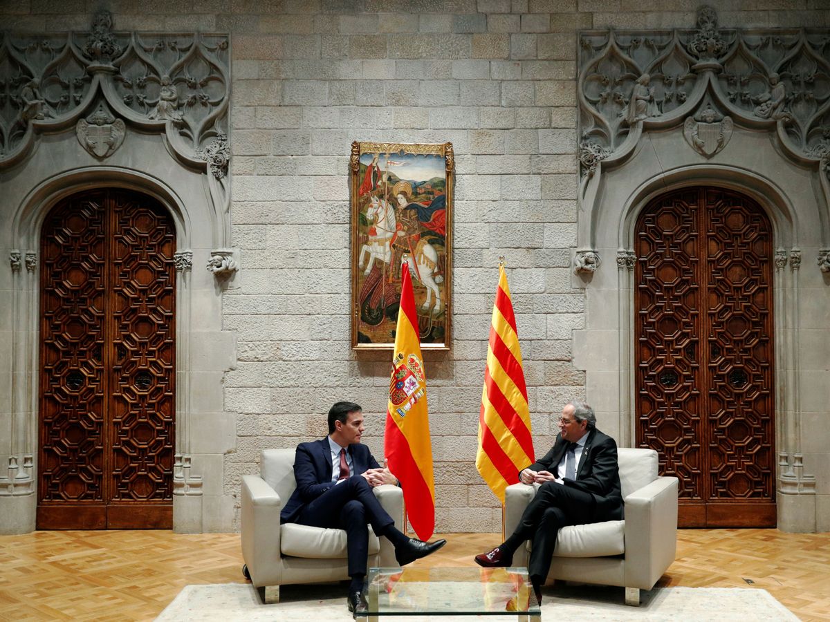 Foto: Sánchez y Torra (Reuters)