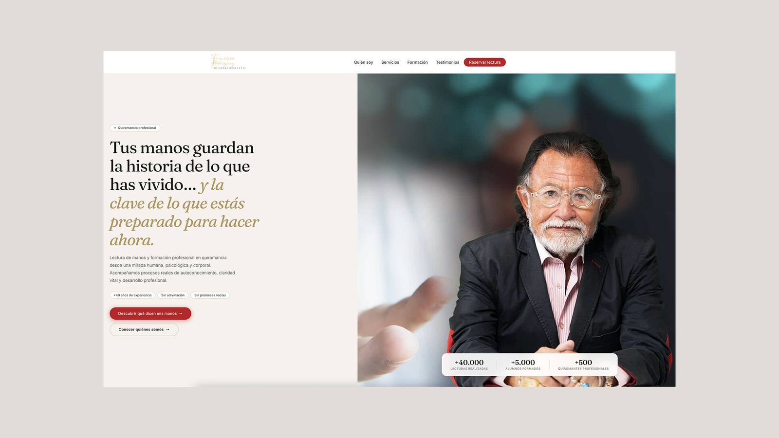 La Policía investiga al 'quiromántico del Barça' por sus cursos de lectura de mano