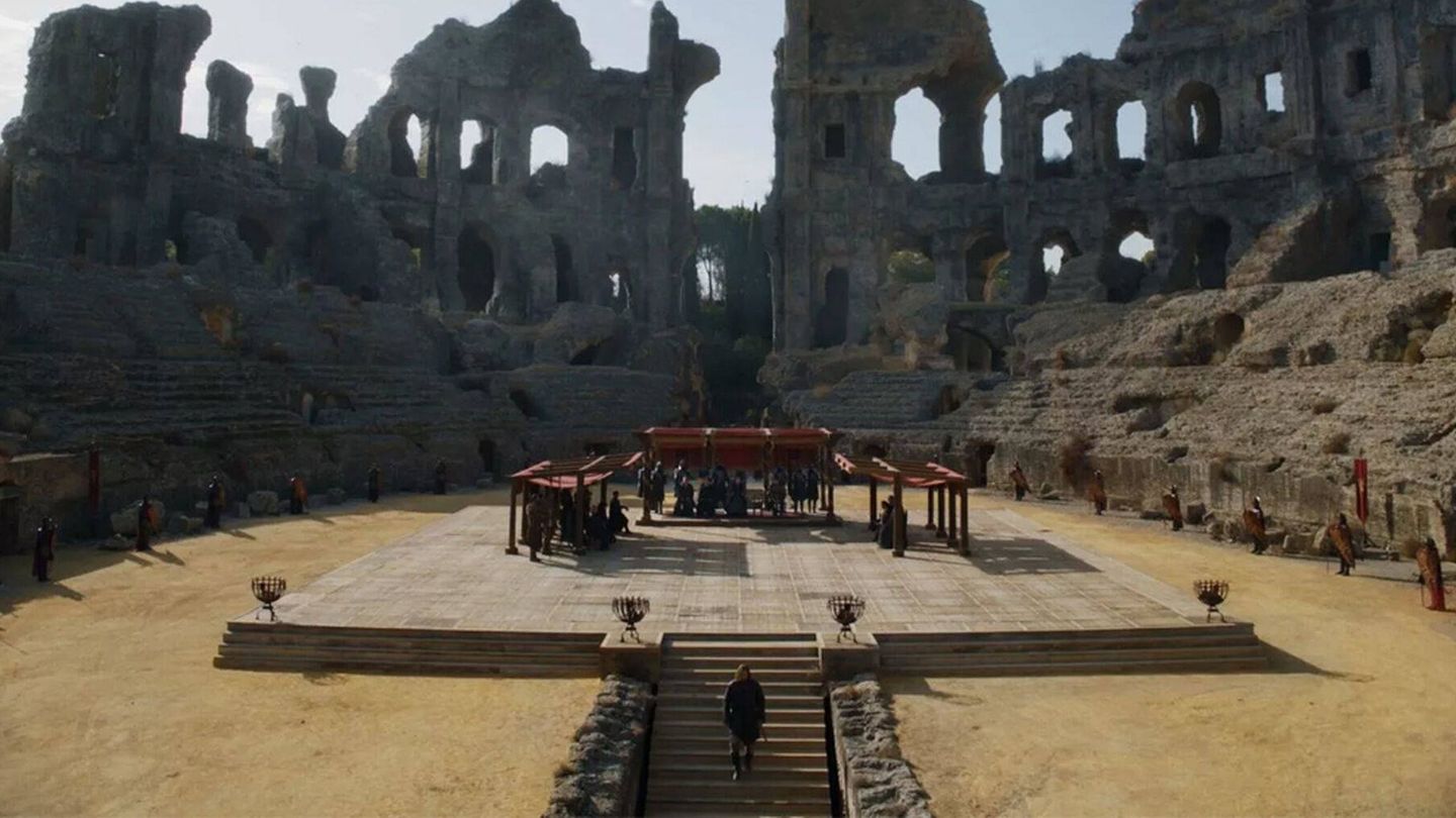 Las ruinas de Itálica se convierten en Pozo Dragón. (HBO)