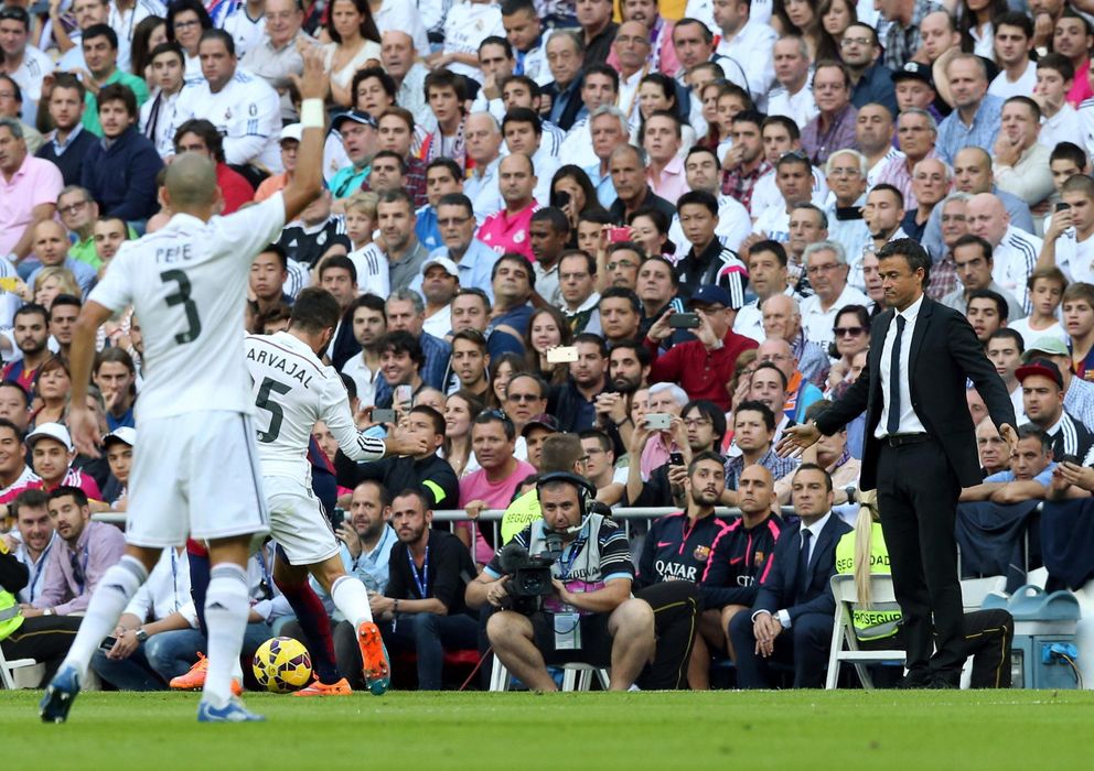 Foto: Luis Enrique perdió en su visita al Santiago Bernabéu (EFE).