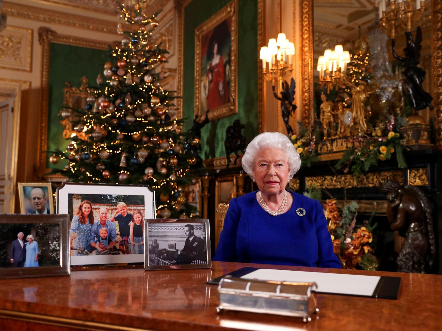 La reina Isabel, durante su discurso navideño. (Reuters)