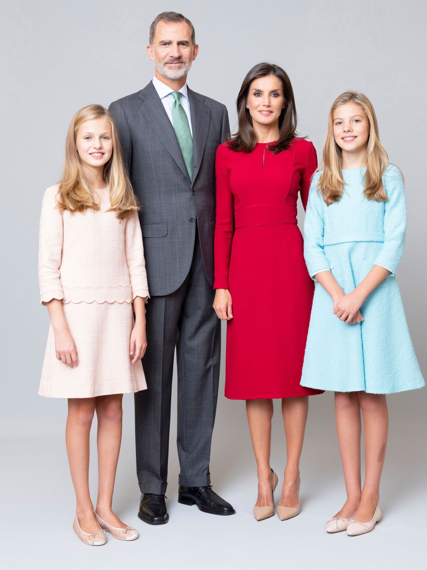 Los Reyes, con sus hijas. (Casa Real)
