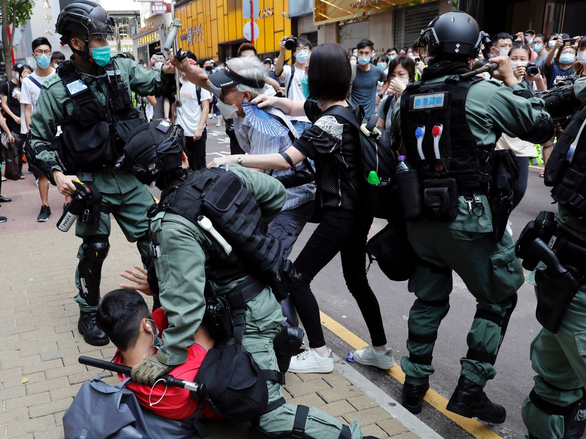 Foto: Protesta en Hong Kong contra China. (Reuters)