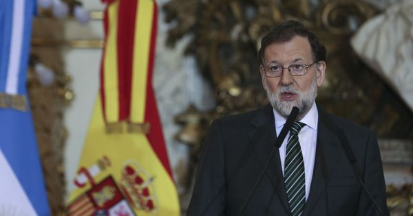 Foto: El presidente del Gobierno de España, Mariano Rajoy, en la rueda de prensa ofrecida en la Casa Rosada. (EFE)