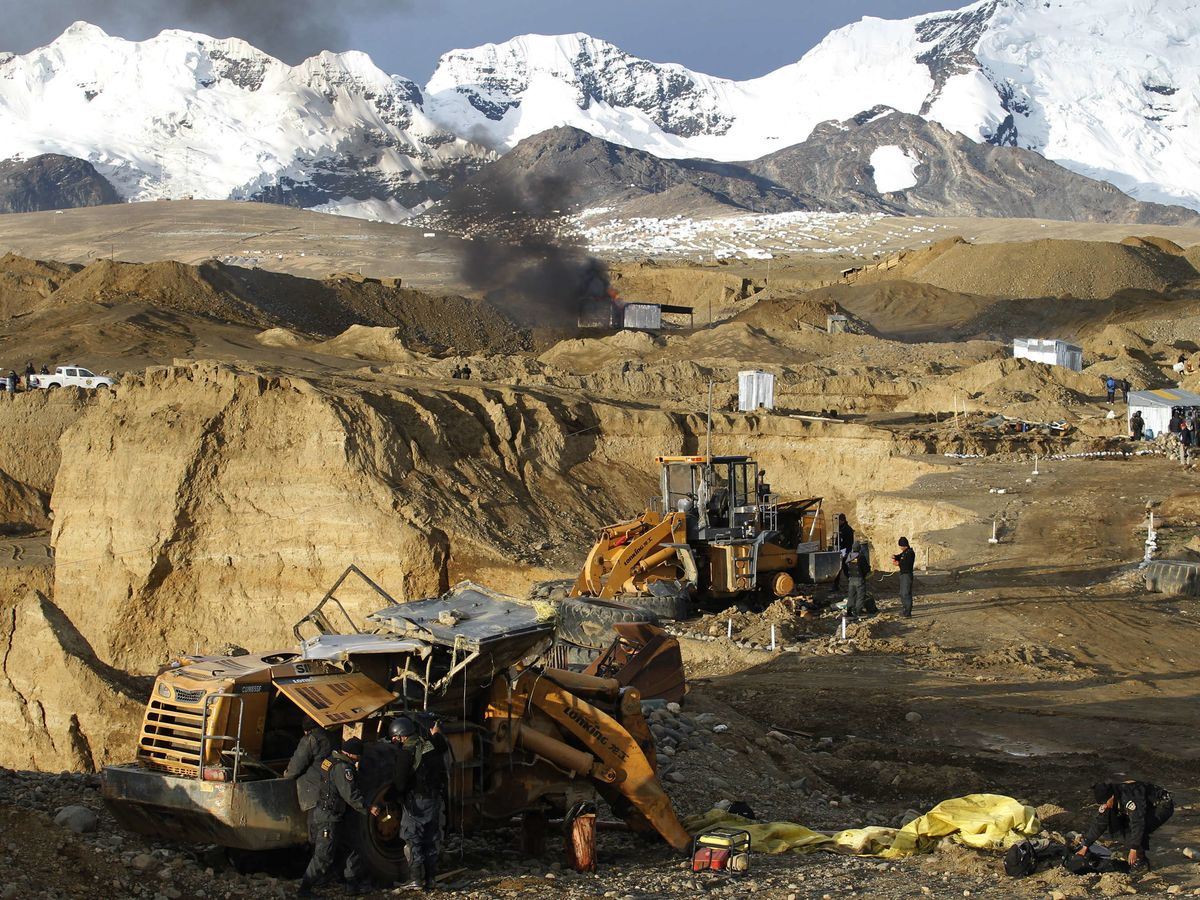 Foto: Operativo de interdicción contra la minería ilegal. (EFE)