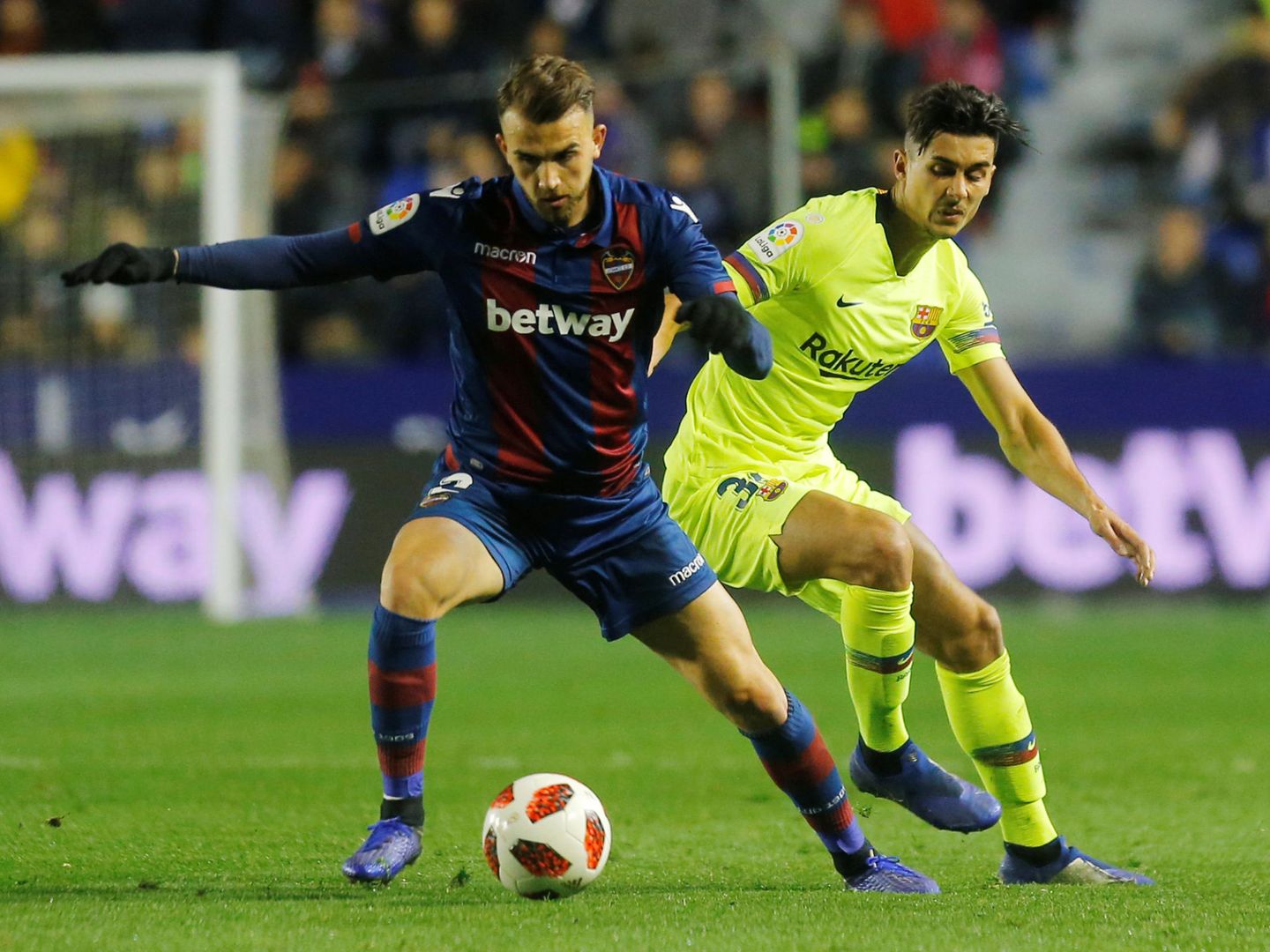 Borja Mayoral marcó el segundo gol del Levante. (Reuters)