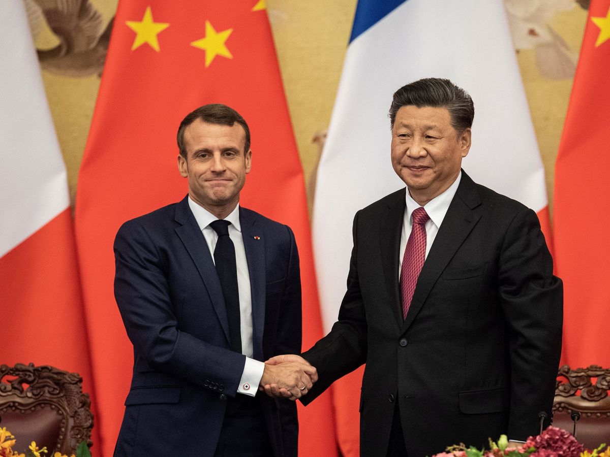 Foto: Macron, en su visita a China en 2019. (EFE)