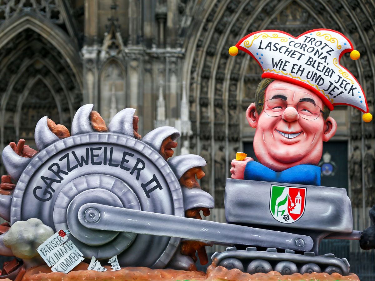 Foto: Estatua de carnaval del actual líder de la CDU alemana, Armin Laschet. (Reuters)