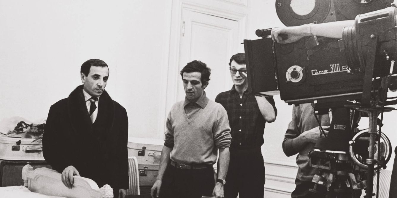 En la imagen, Charles Aznavour y François Truffaut en 1960, durante el rodaje de 'Tirad sobre el pianista'.