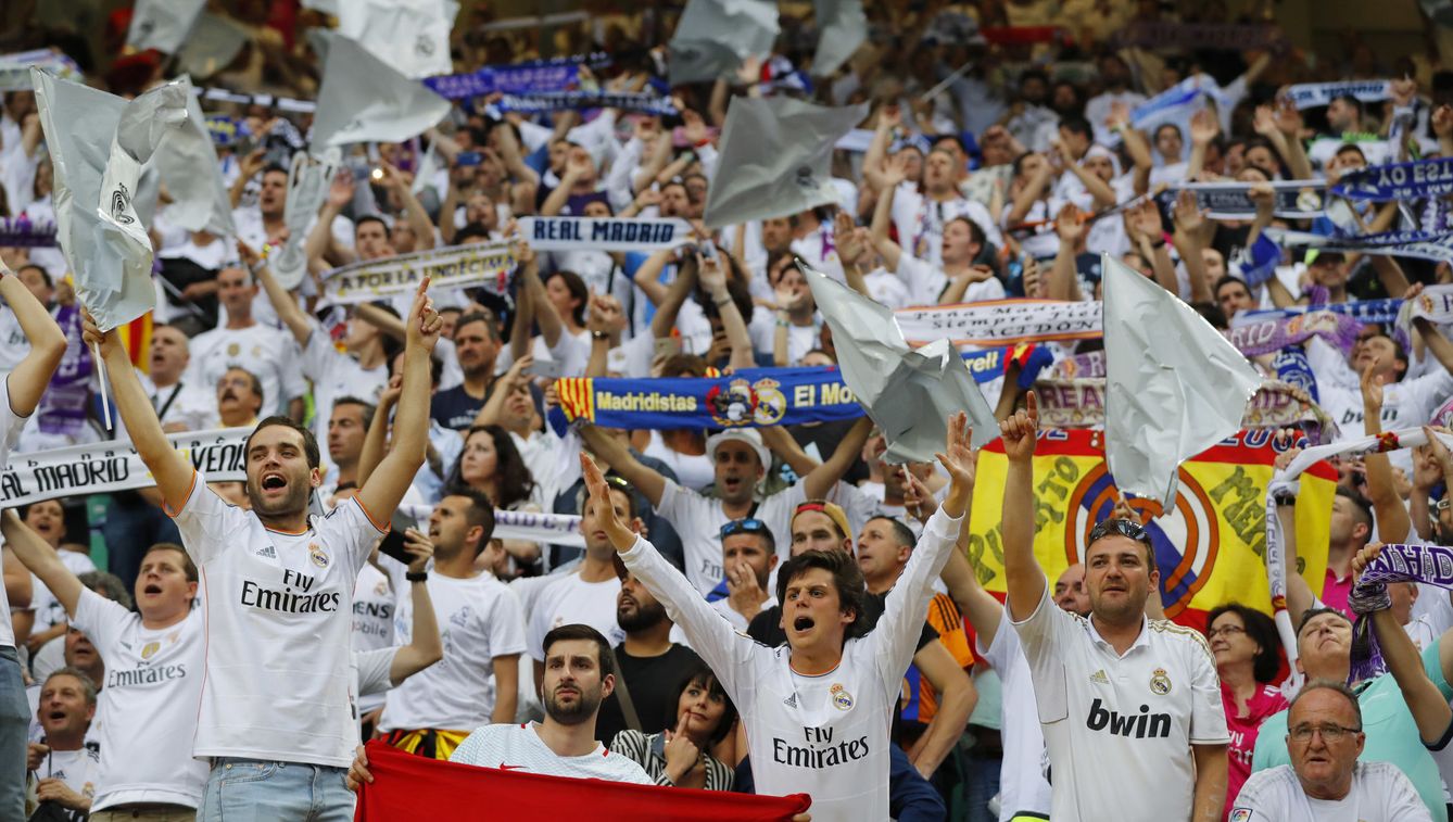 Aficionados del Real Madrid en San Siro (Reuters)