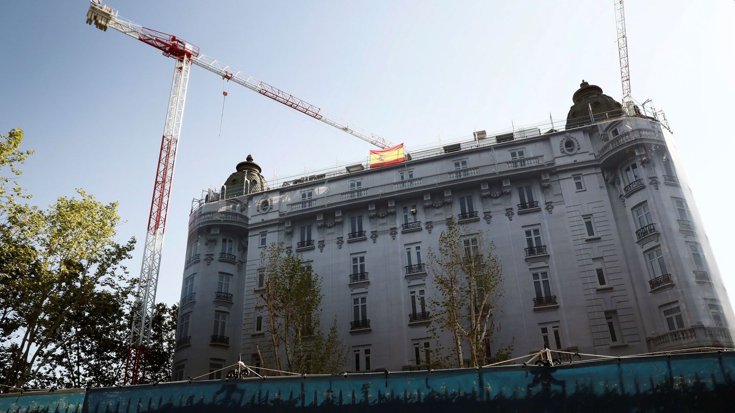Obras en el hotel Ritz de Madrid. (EFE)