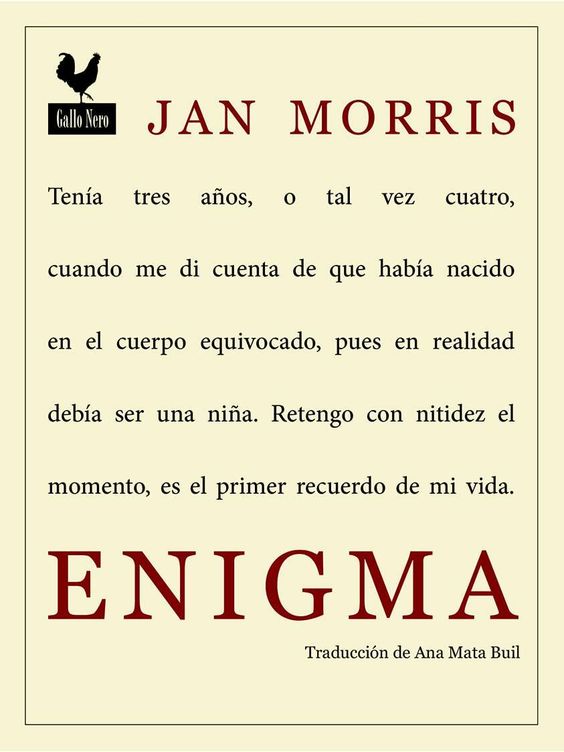 'Enigma', de Jan Morris, en la reedición de Gallo Nero 