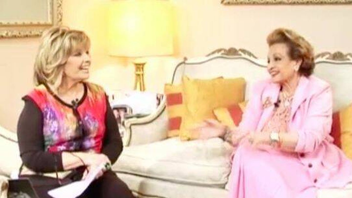 Carmen Sevilla concedió su última entrevista a María Teresa Campos en la residencia de la actriz. (Mediaset)
