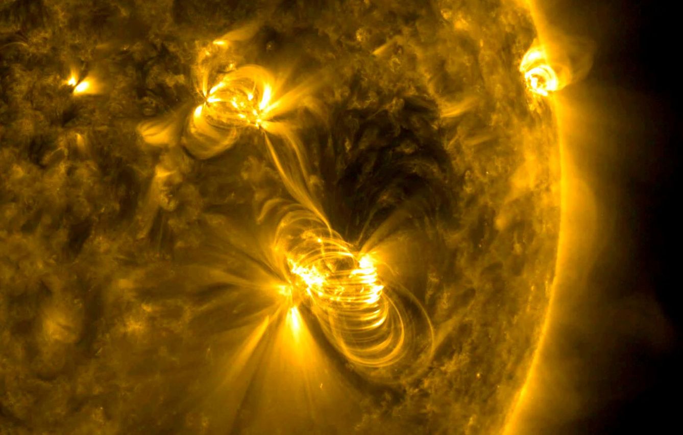 Una erupción solar (NASA)