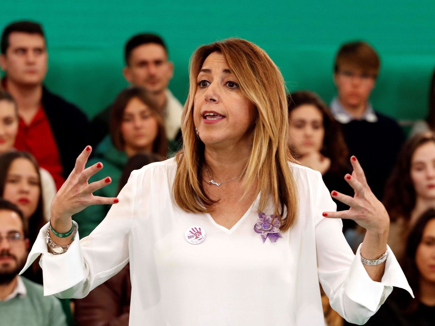 Susana Díaz en un acto en Almería. (EFE)