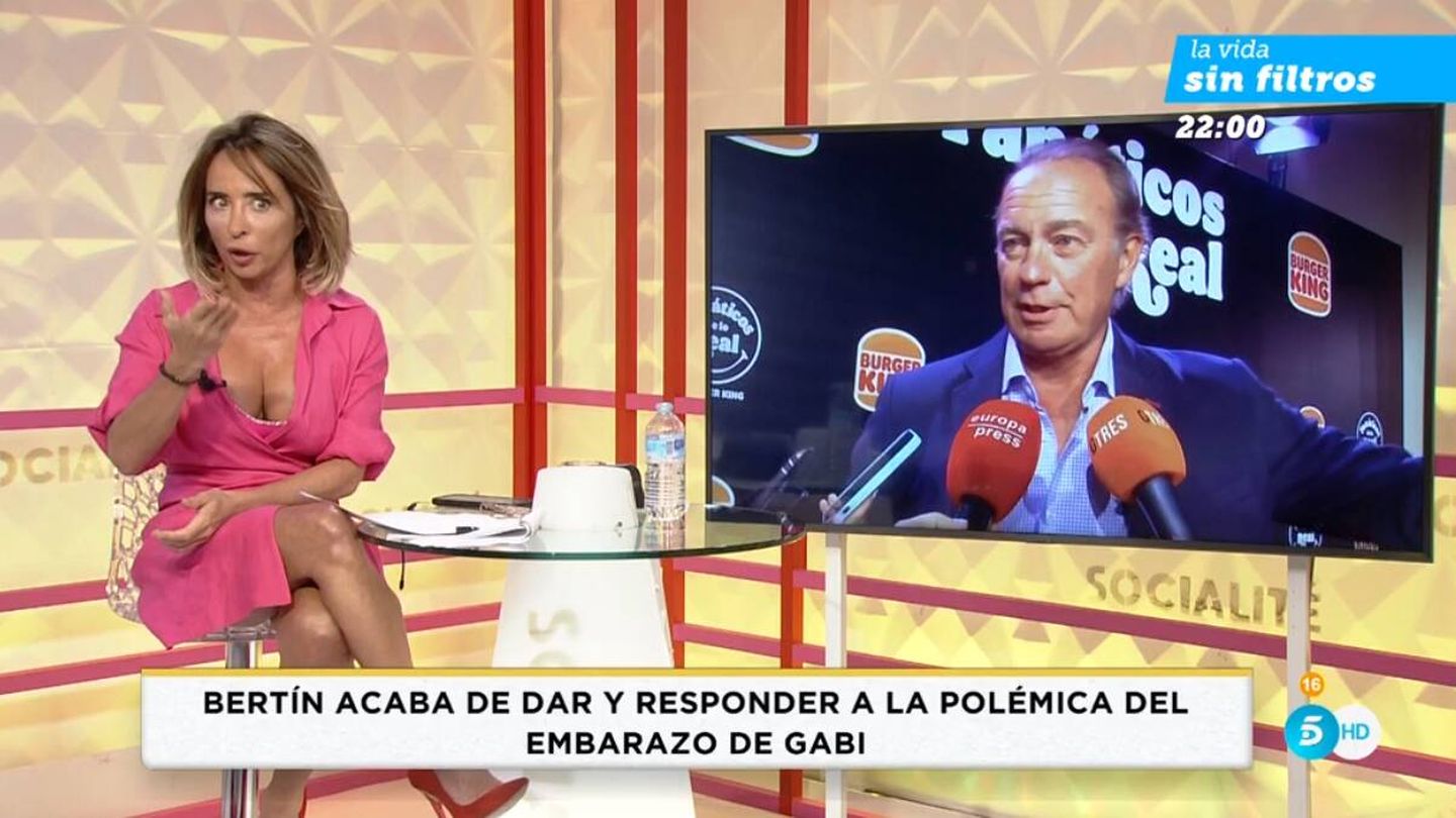 La presentadora María Patiño. (Mediaset)
